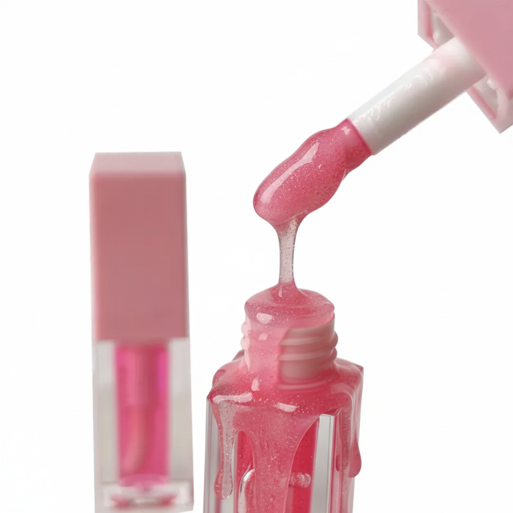 Glory Pom Pom - Brillant à lèvres avec porte-clés. 5.9 ml