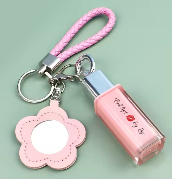 Rose Liz - brillant avec porte-clés. 5.9 ml