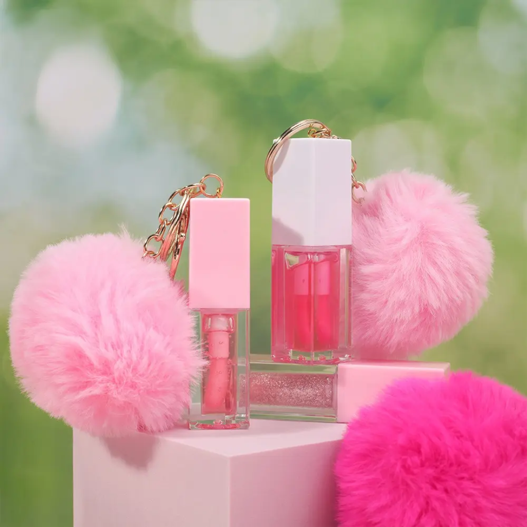 Glory Pom Pom - Brillant à lèvres avec porte-clés. 5.9 ml