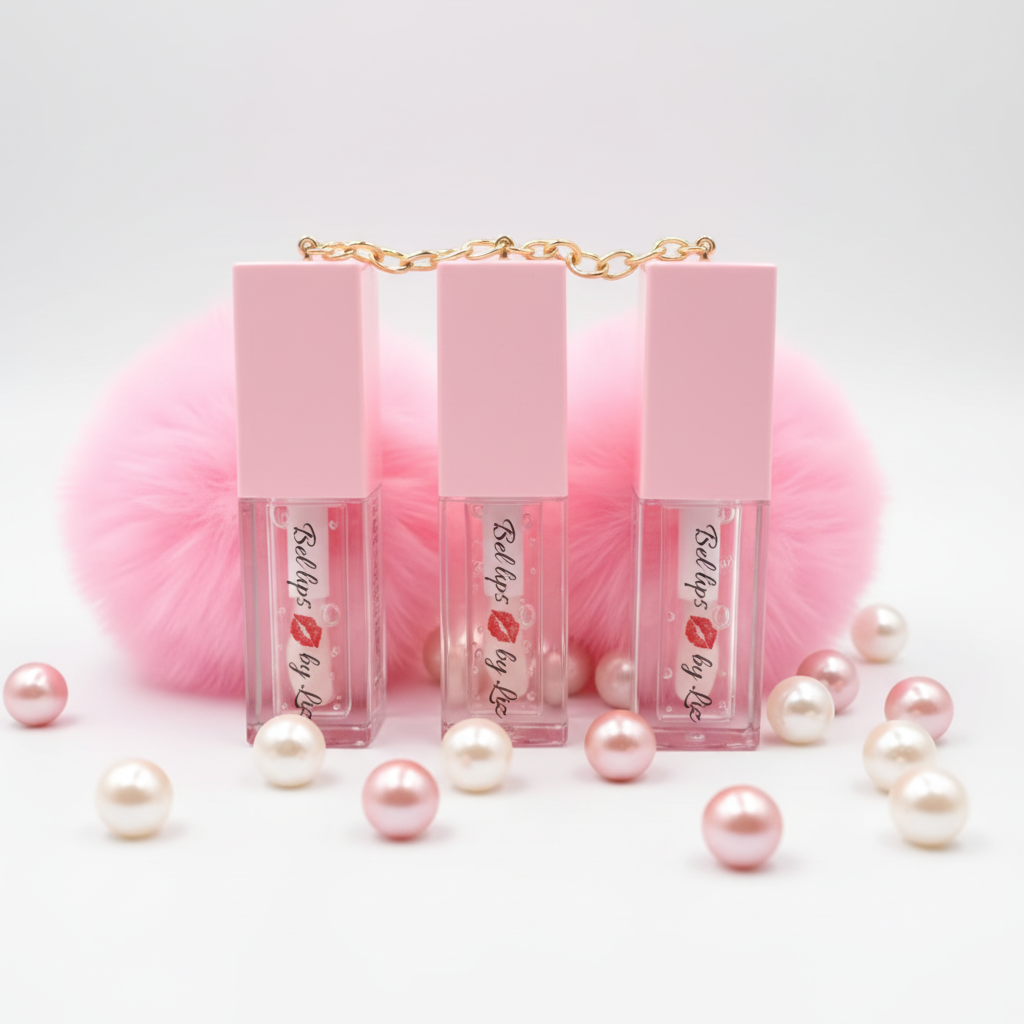 Glory Pom Pom - Brillant à lèvres avec porte-clés. 5.9 ml