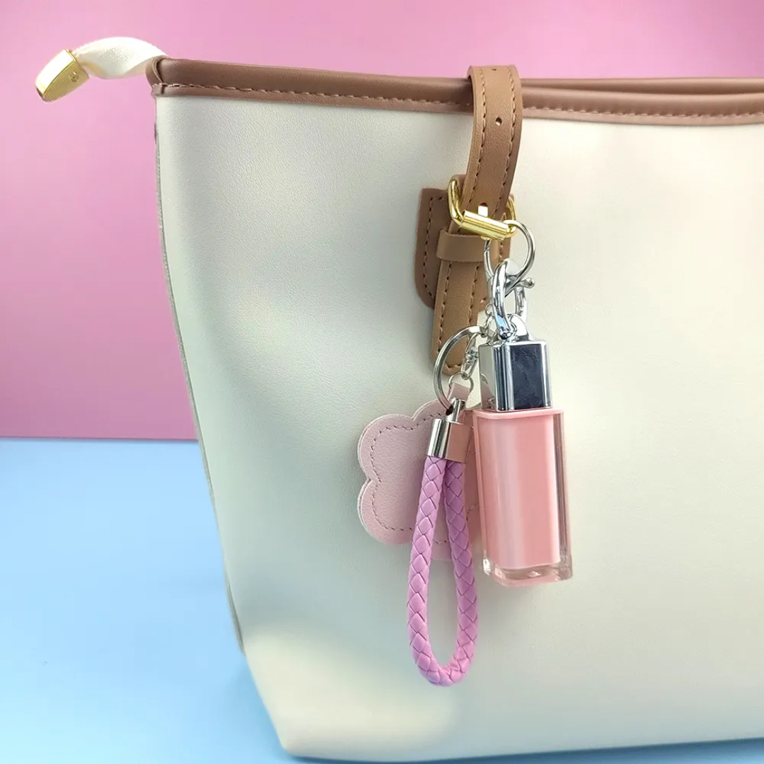 Rose Liz - brillant avec porte-clés. 5.9 ml