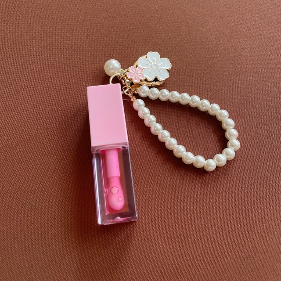 Glory Pom Pom - Brillant à lèvres avec porte-clés. 5.9 ml